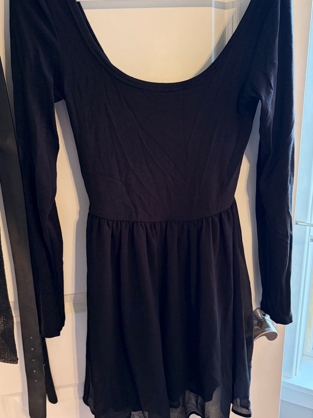 Gap Women's Long Sleeve Mini Dress Black Small